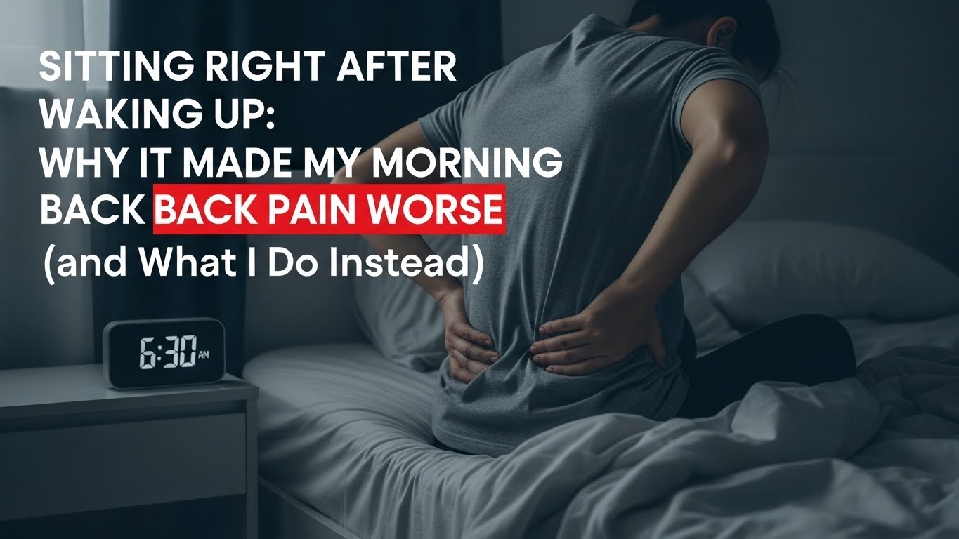Sitting Right After Waking Up Why It Made My Morning Back Pain Worse (and What I Do Instead)