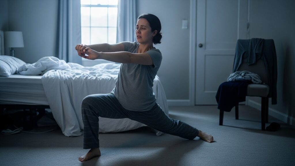 Lower muscle temperature after sleep makes stretching right after waking up feel harder