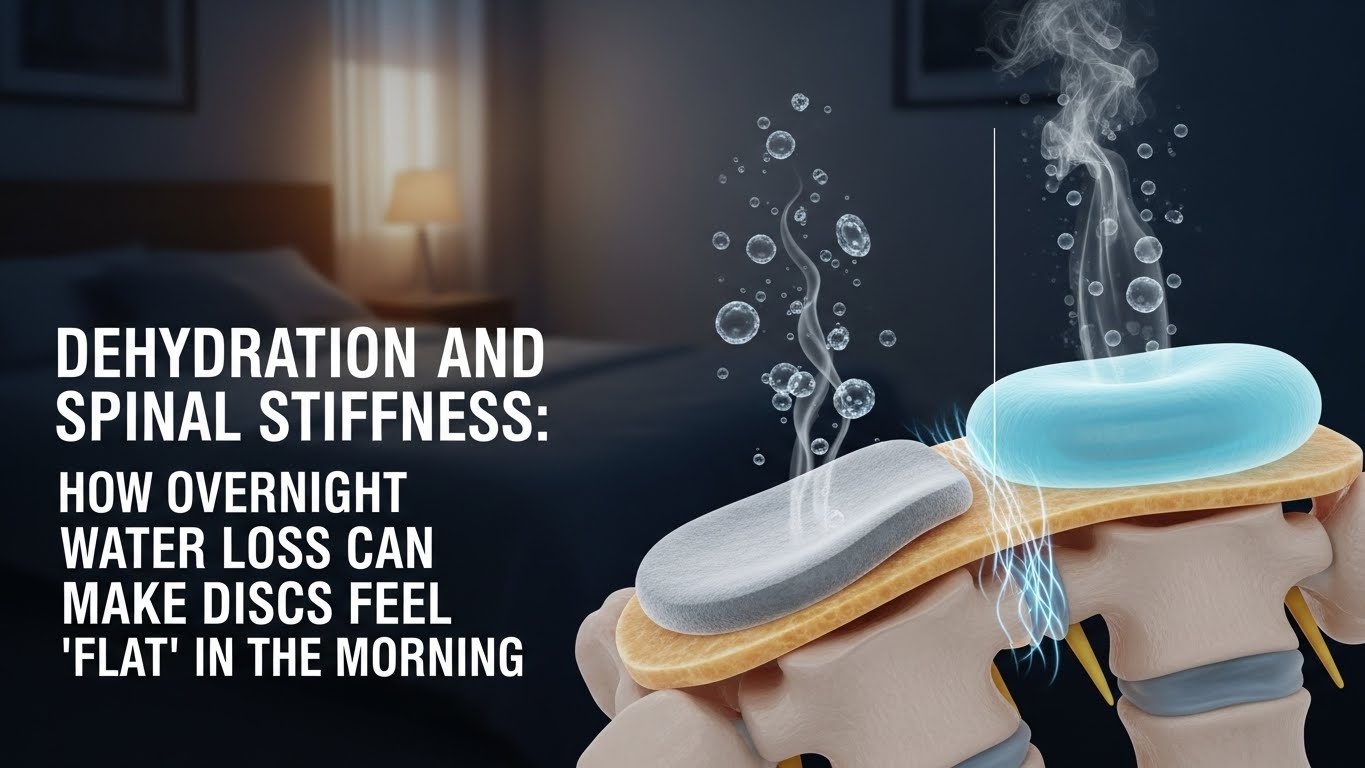 Dehydration and spinal stiffness how overnight water loss can make discs feel “flat” in the morning
