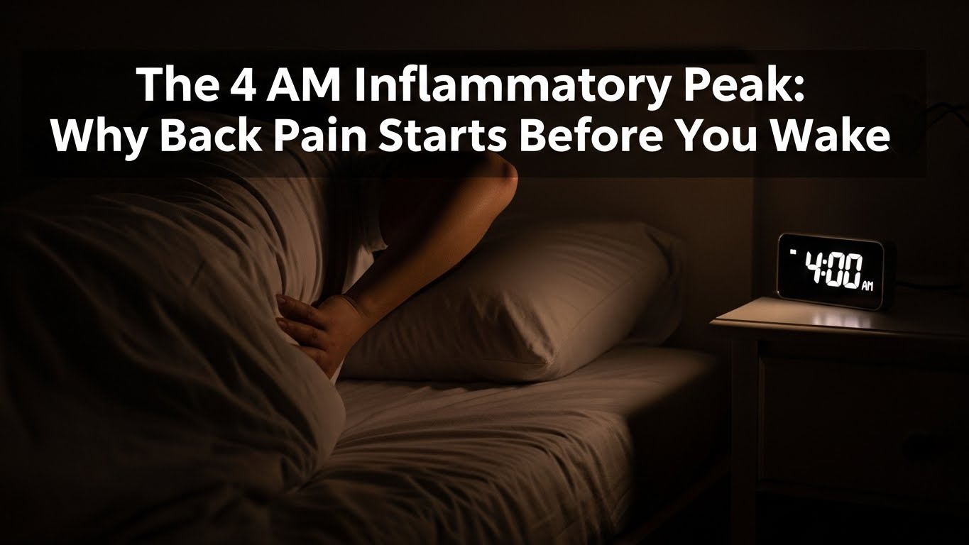 The 4 AM Inflammatory Peak Why Back Pain Starts Before You Wake