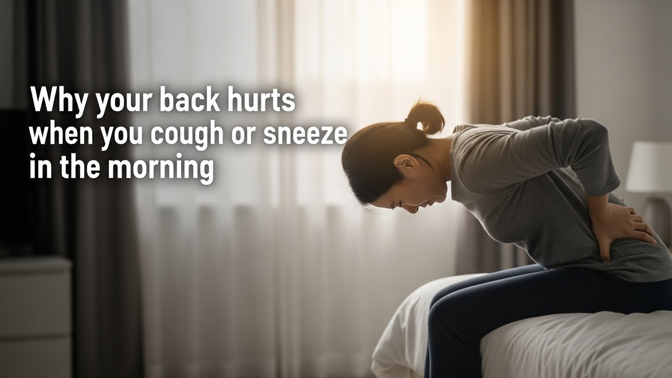 Why your back hurts when you cough or sneeze in the morning