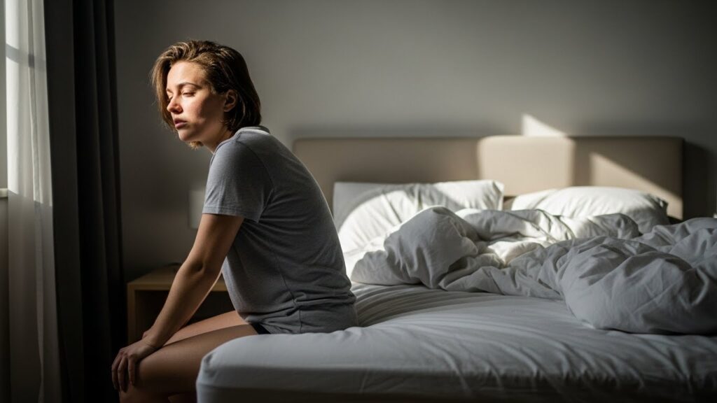 Morning stiffness before movement after waking up