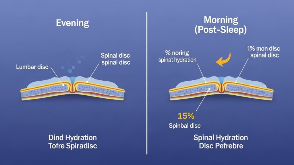 Oversleeping leading to increased morning body stiffness