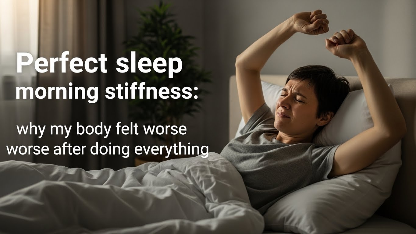 perfect sleep morning stiffness why my body felt worse after doing everything
