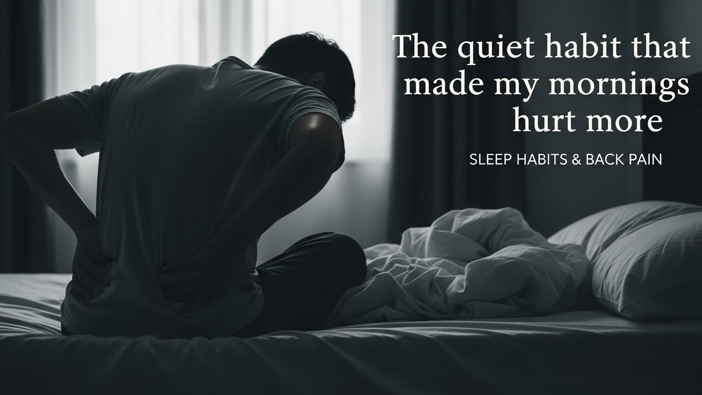 sleep habit morning back pain the quiet habit that made my mornings hurt more