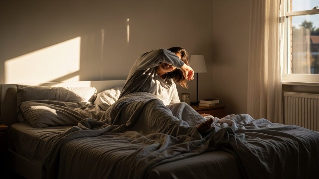 Waking up stiff after sleeping 8 hours